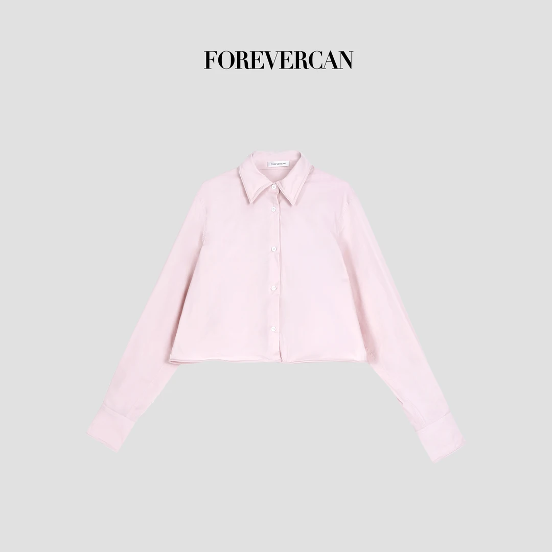 FOREVERCAN“心跳回响”可爱俏皮感立体软鱼骨百搭衬衫上衣ST22818