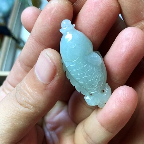 颈饰未镶嵌翡翠福豆豆珠宝翡翠颈饰