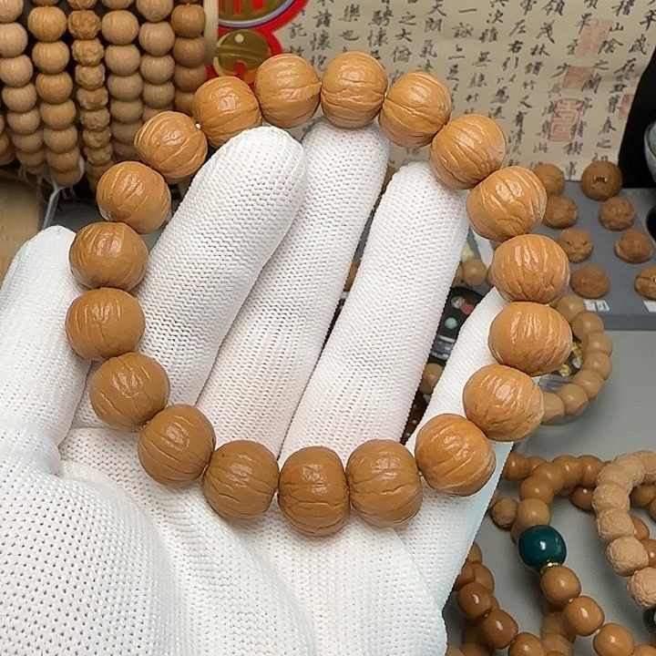 猴头核桃手串  福利南瓜 黑点毕业款 原皮原色干刷打底