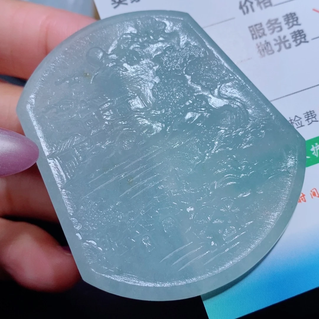 定制翡翠未镶嵌吊坠