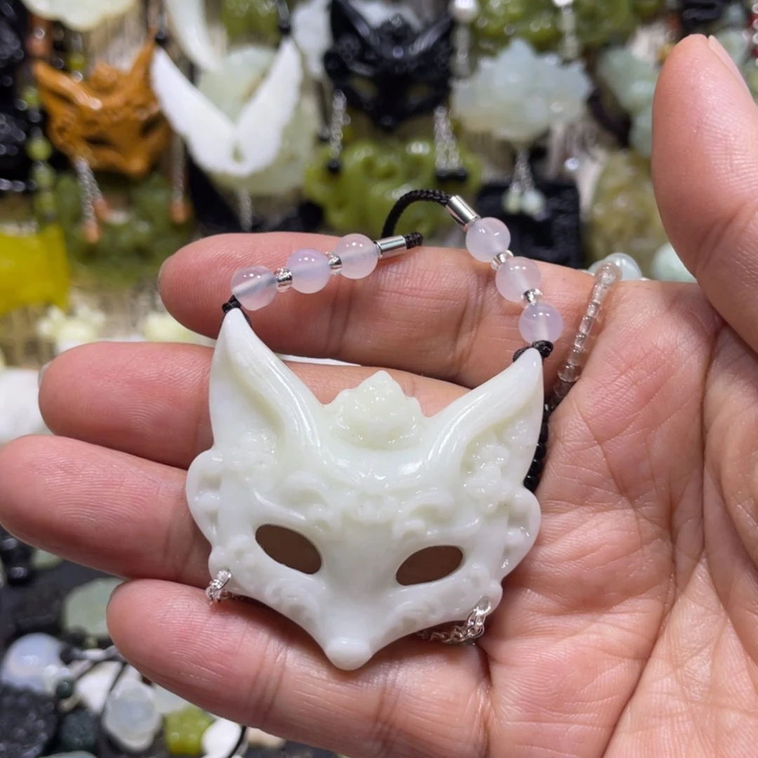 【闪购商品】岫玉颈饰未镶嵌G****线108吊坠