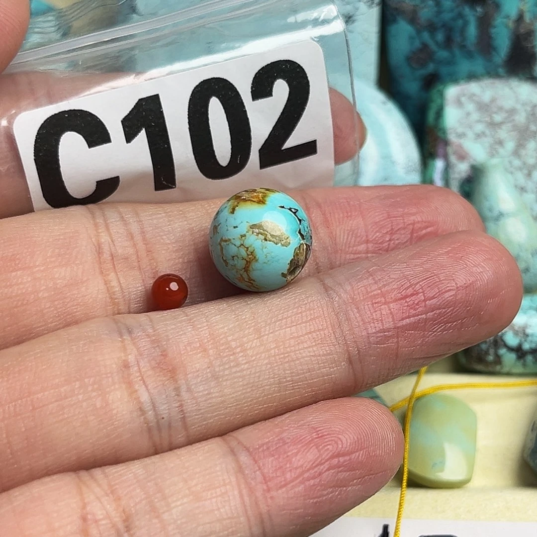 南红玛瑙配饰未镶嵌卡12.2