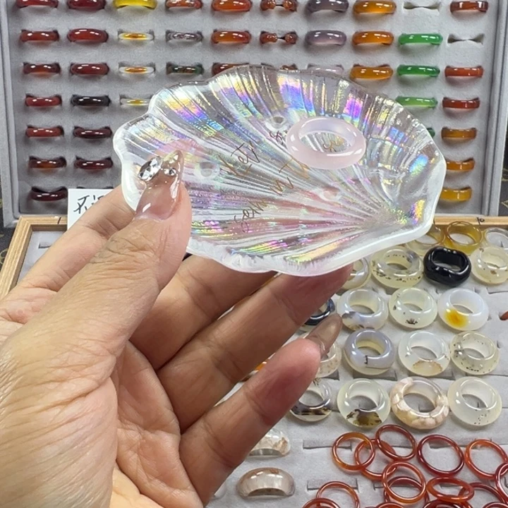 玛瑙/玉髓未镶嵌戒指A7不退换16.6港13+