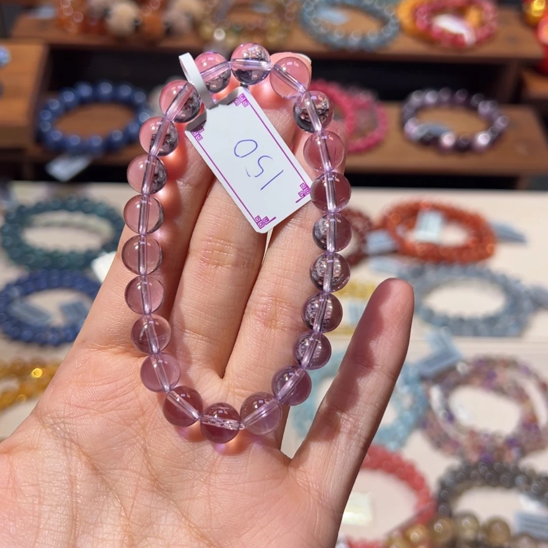 手串未镶嵌水晶8m福利漏价紫水晶