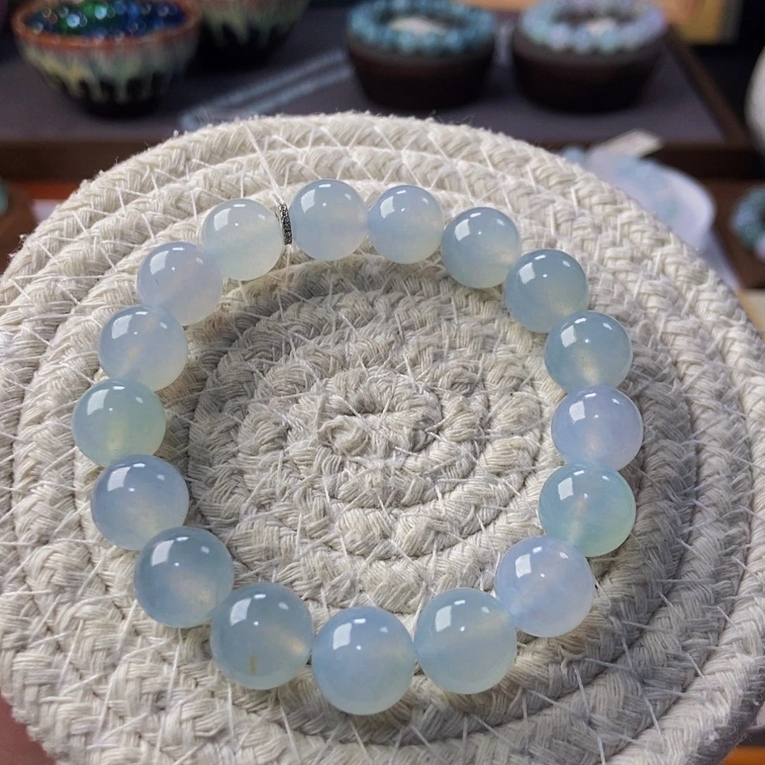 定制翡翠未镶嵌翡翠手串卡11.7