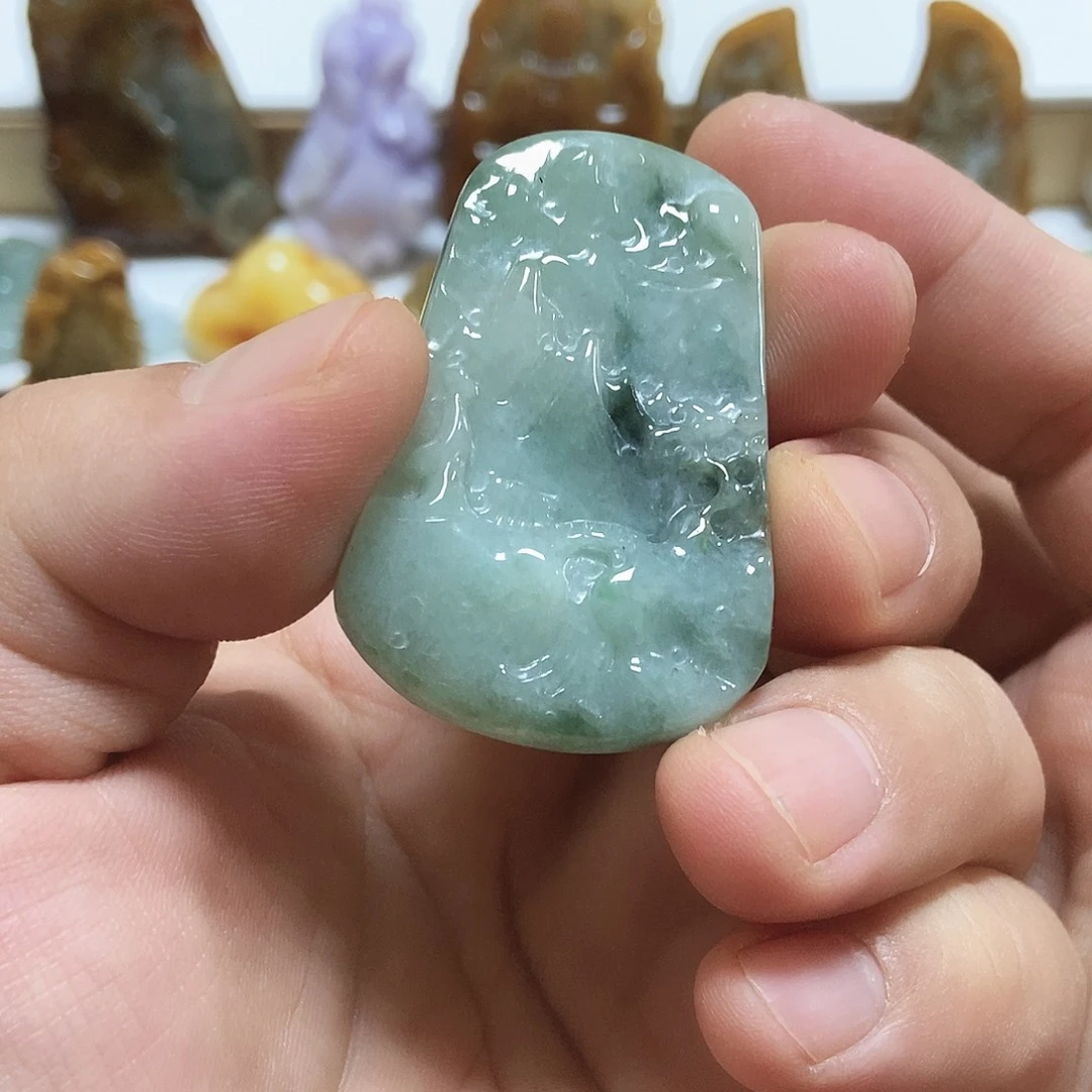 翡翠未镶嵌颈饰翡翠挂件