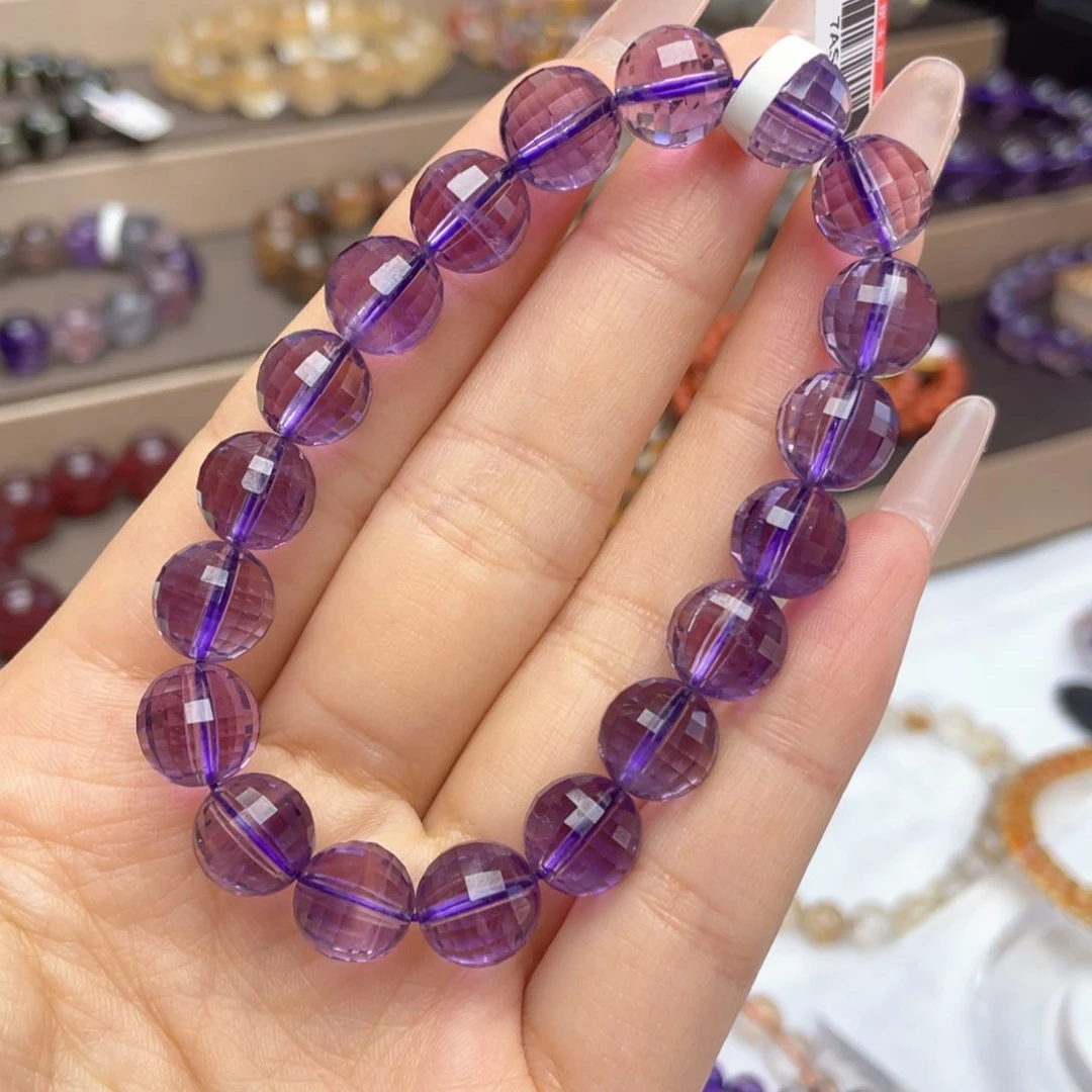 未镶嵌手链紫晶10mm