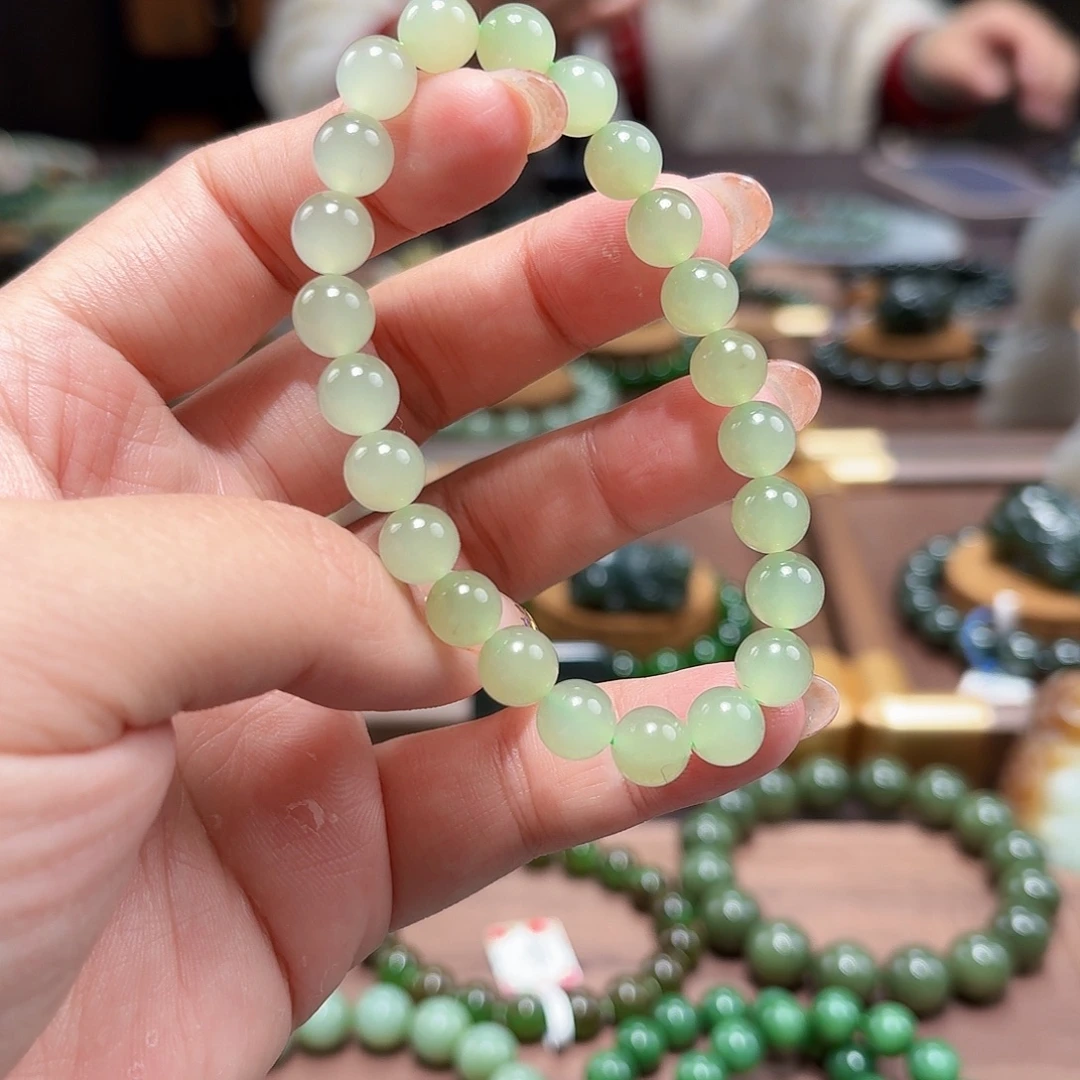 和田玉未镶嵌手链8