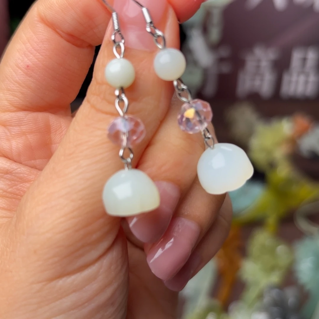 蛇纹石玉合金发饰