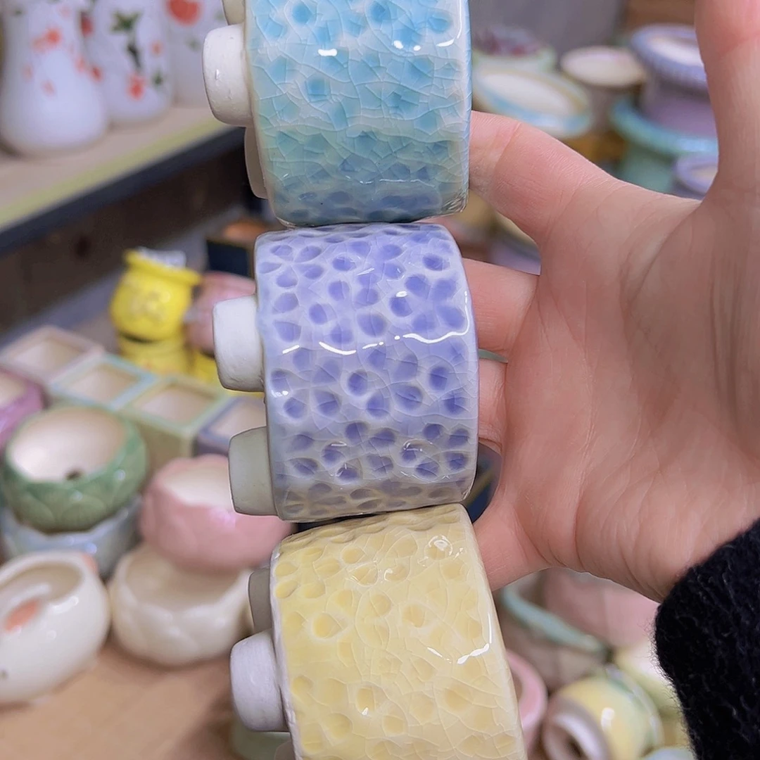 红陶陶瓷花盆当场满12包邮