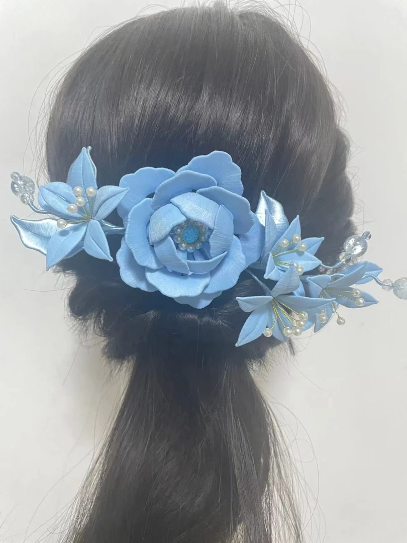【直播间代拆】缠花绒花发簪纯手工发饰