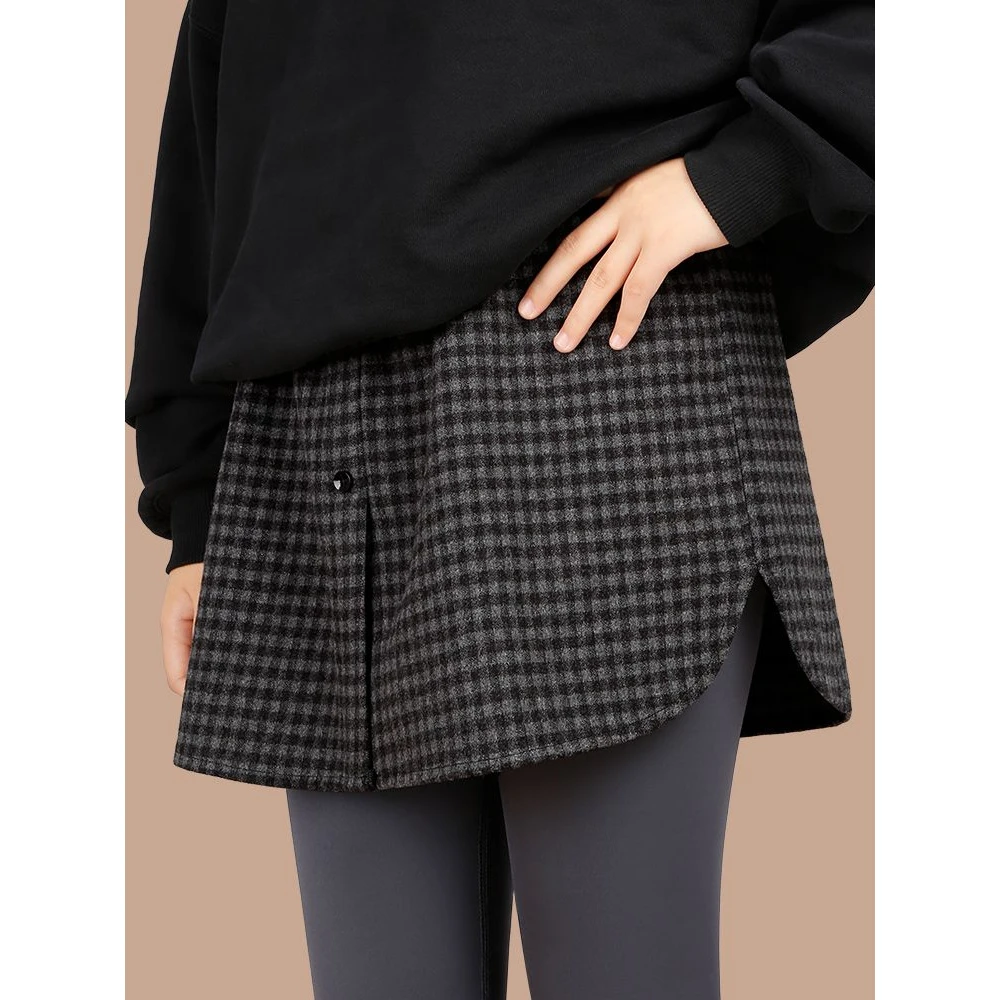 墙裂推荐！今年流行！屁帘女卫衣保暖遮屁股下摆裙子秋冬半身裙短裙