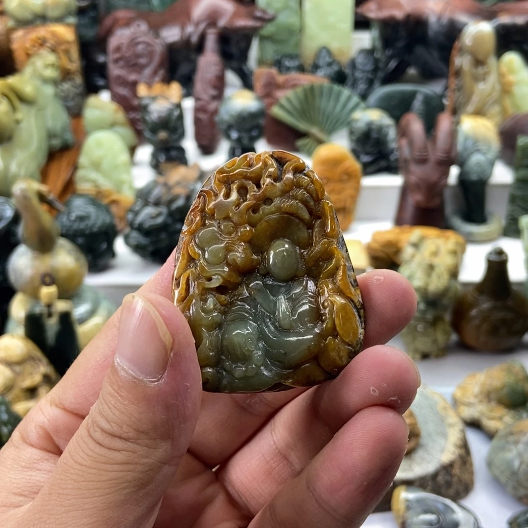岫岩河磨玉（透闪石质玉）未镶嵌挂件