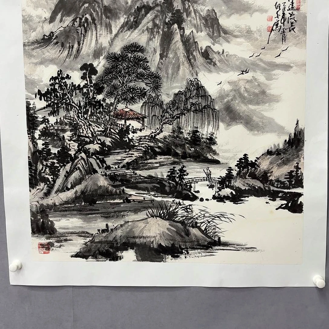 国画艺术家真人手绘