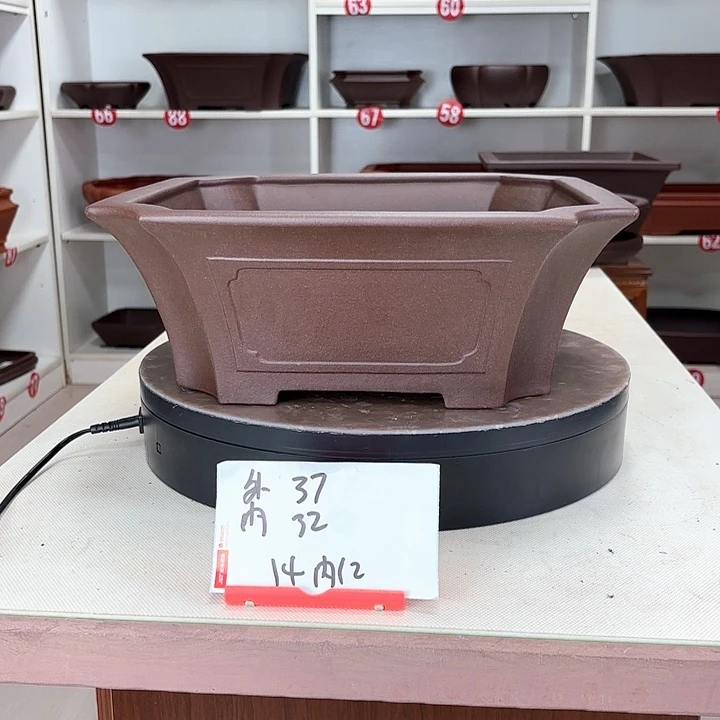 紫砂花盆红**你奎面四方小