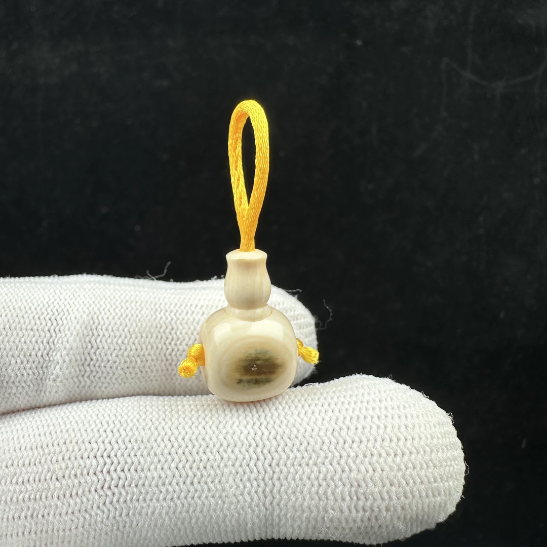 D1140天然猛犸牙 黄金瞳三通12.3*20mm一物一图假一罚十