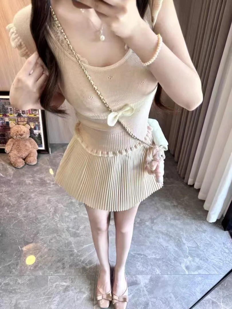 森系仙女吊带长裙度假裙