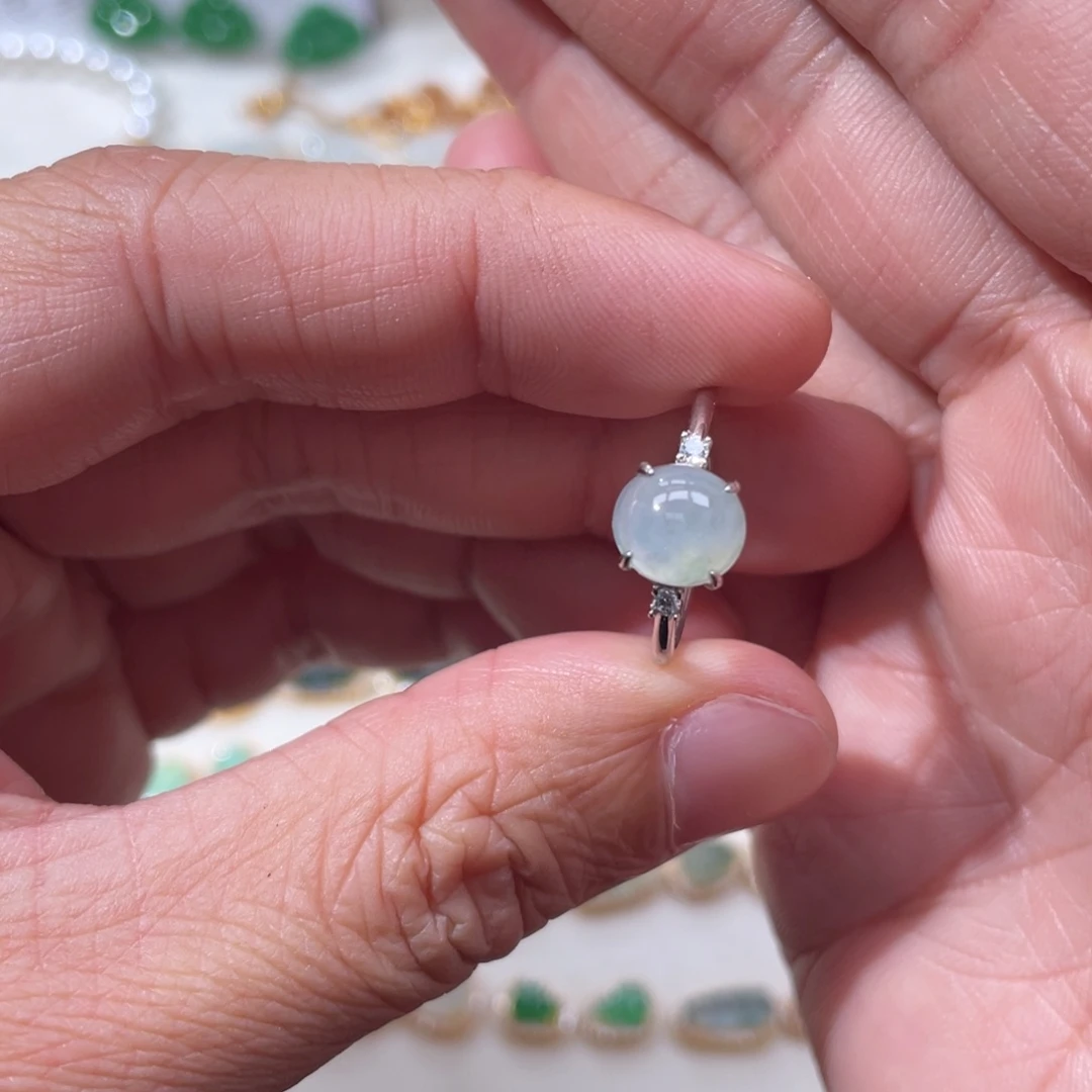 翡翠银S925镶嵌颈饰