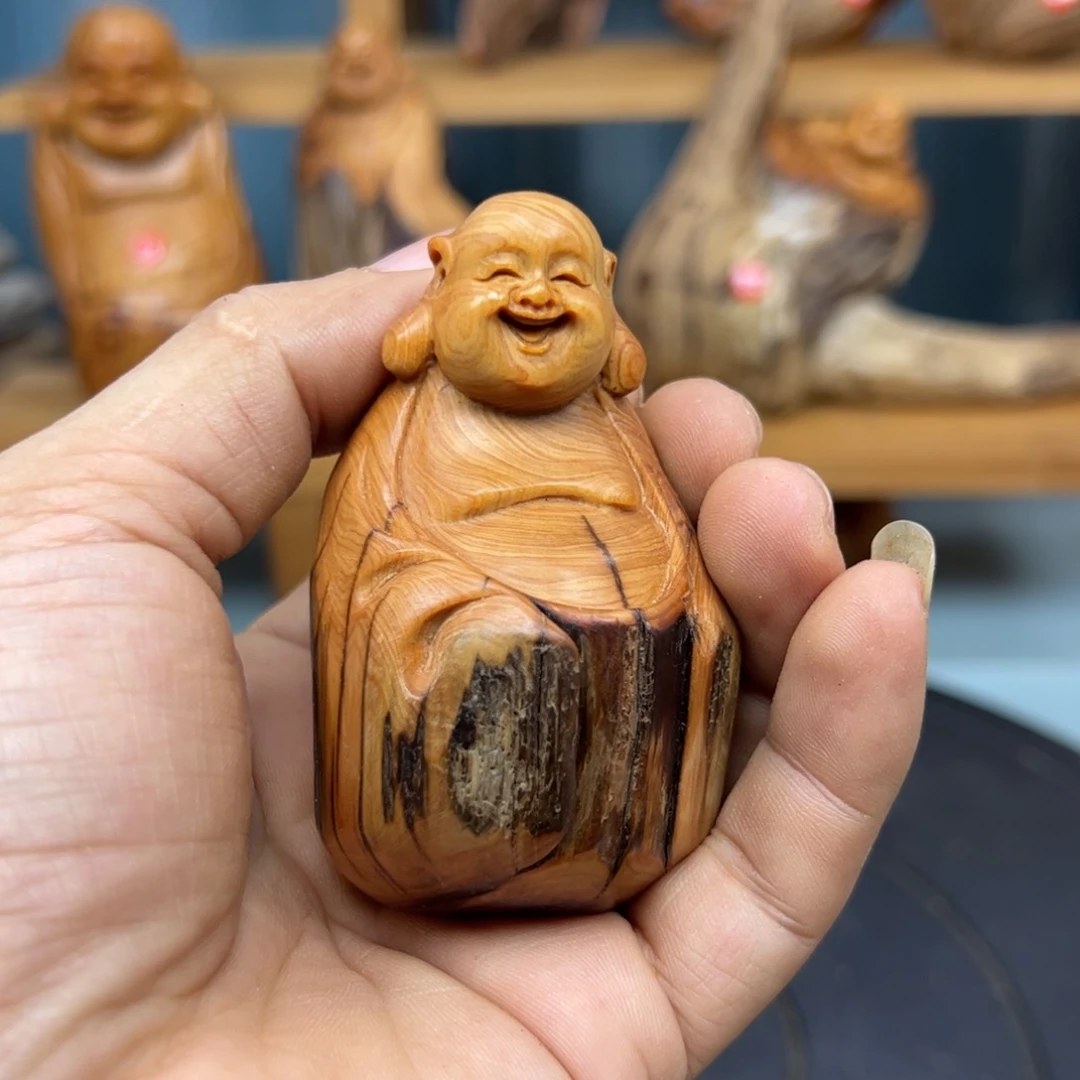 木深**年崖柏木摆件手把件，