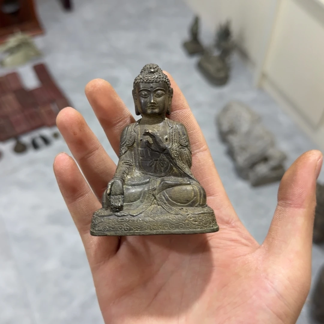 今***乐文房摆件 铜雕佛像