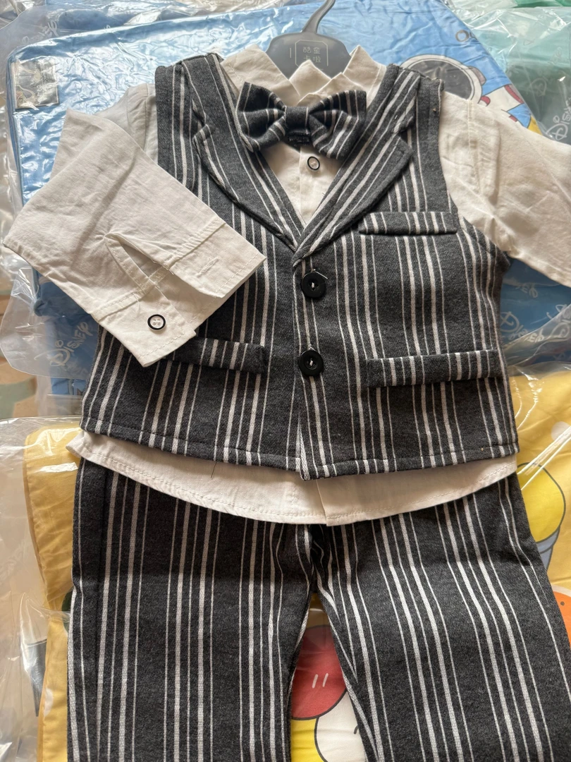 绅士帅气小西服九分裤三件套