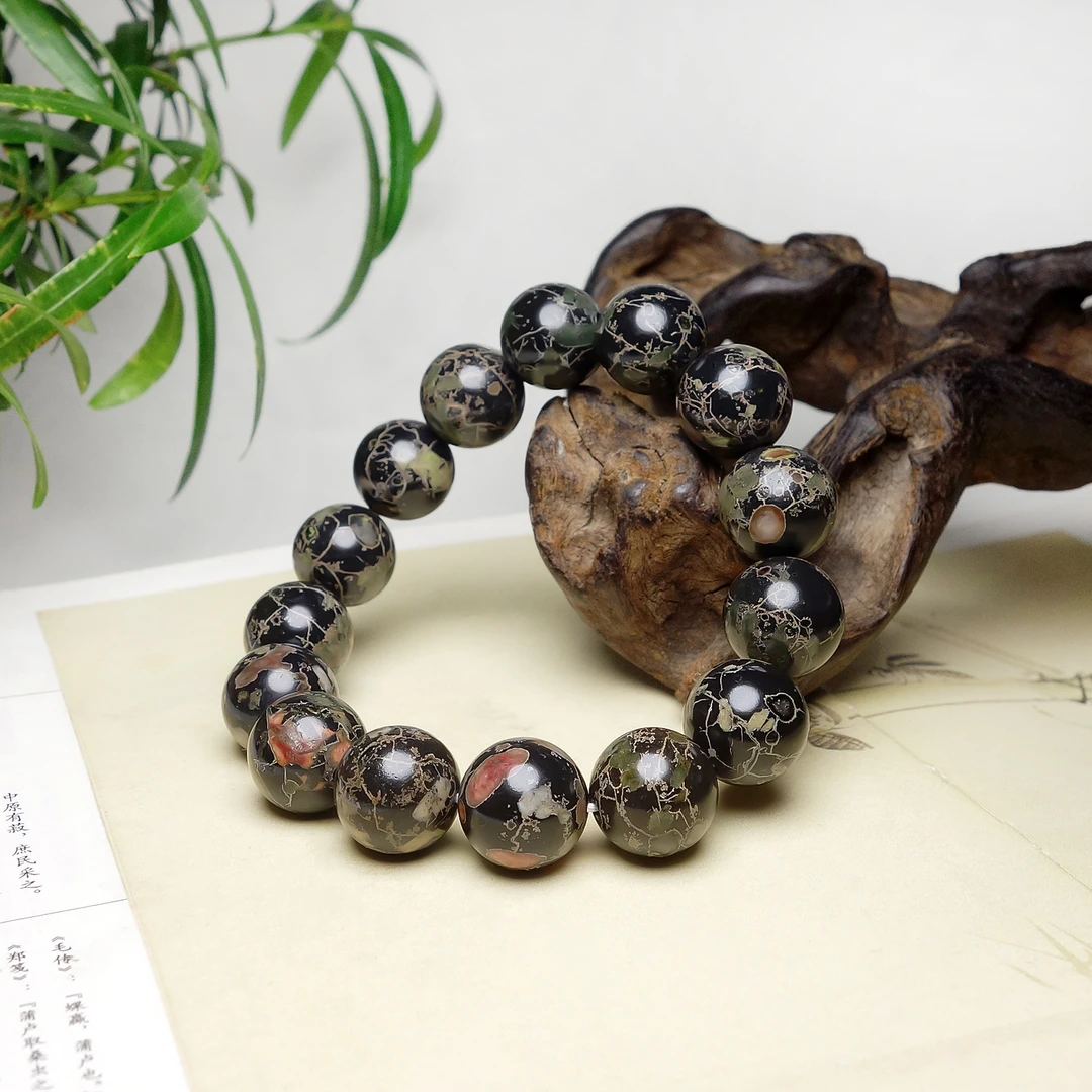 天然玉石安山玉男女款手串多样性发货