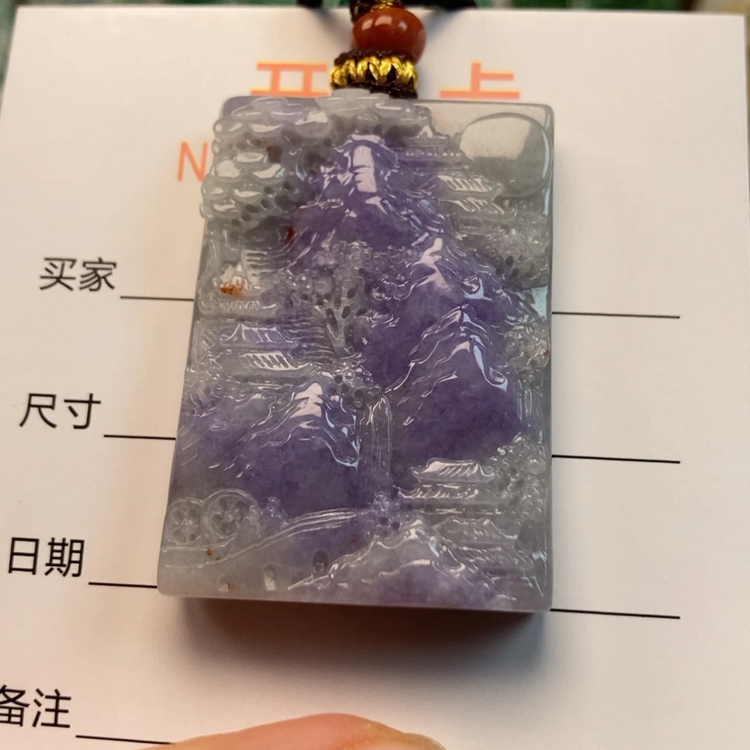 翡翠未镶嵌颈饰吊坠