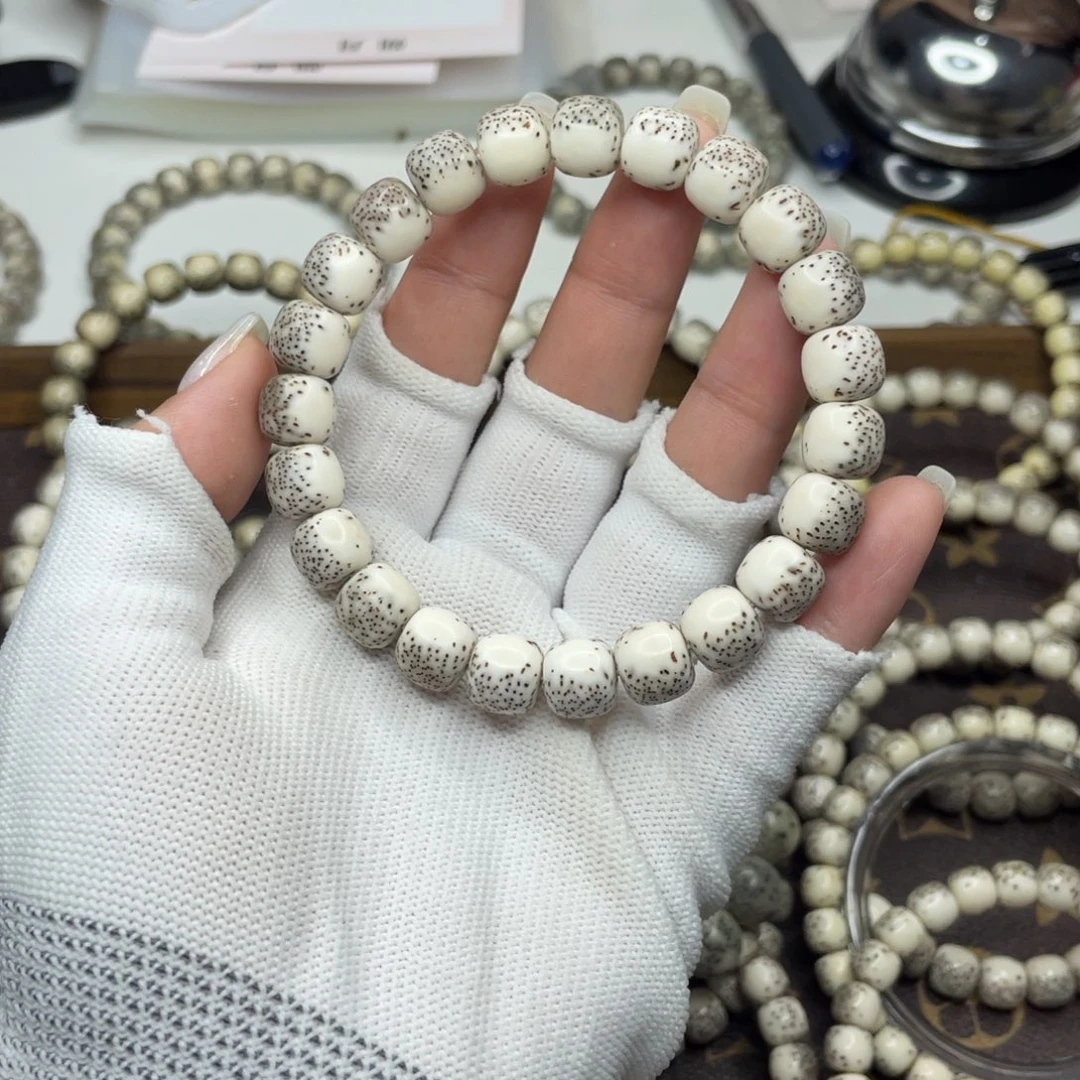 星月菩提手串小**贝10×9 绿背河豚头条毕业H66