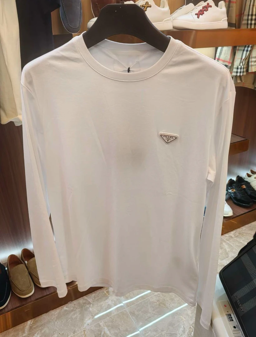 Prada/普拉达 丝光棉长袖t恤