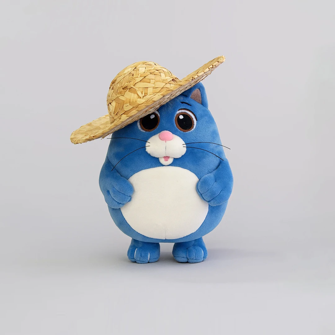 【草帽款】生日礼物月半猫公仔可爱搞怪包装当胖猫大学生生日礼物