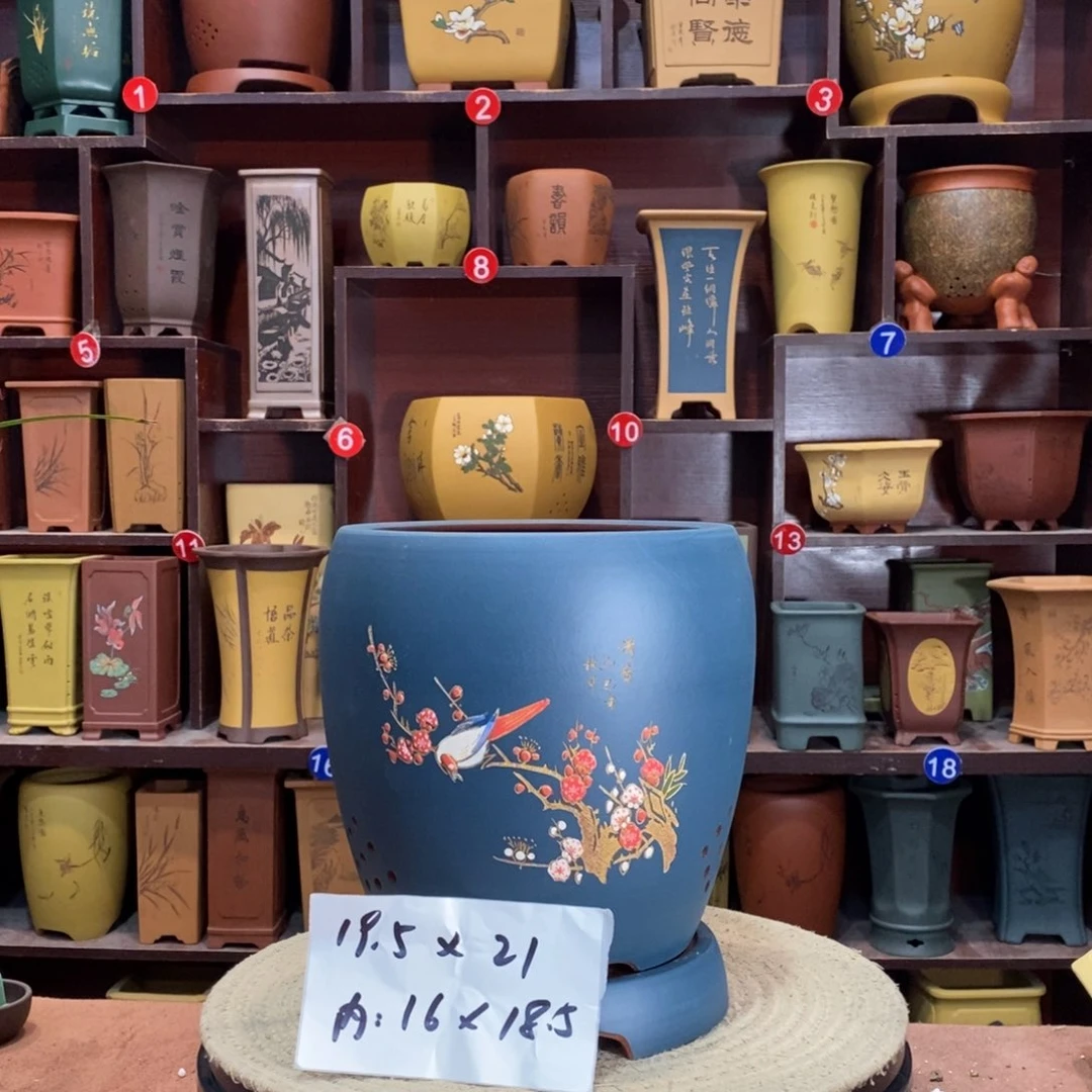 紫砂艺术紫砂花盆