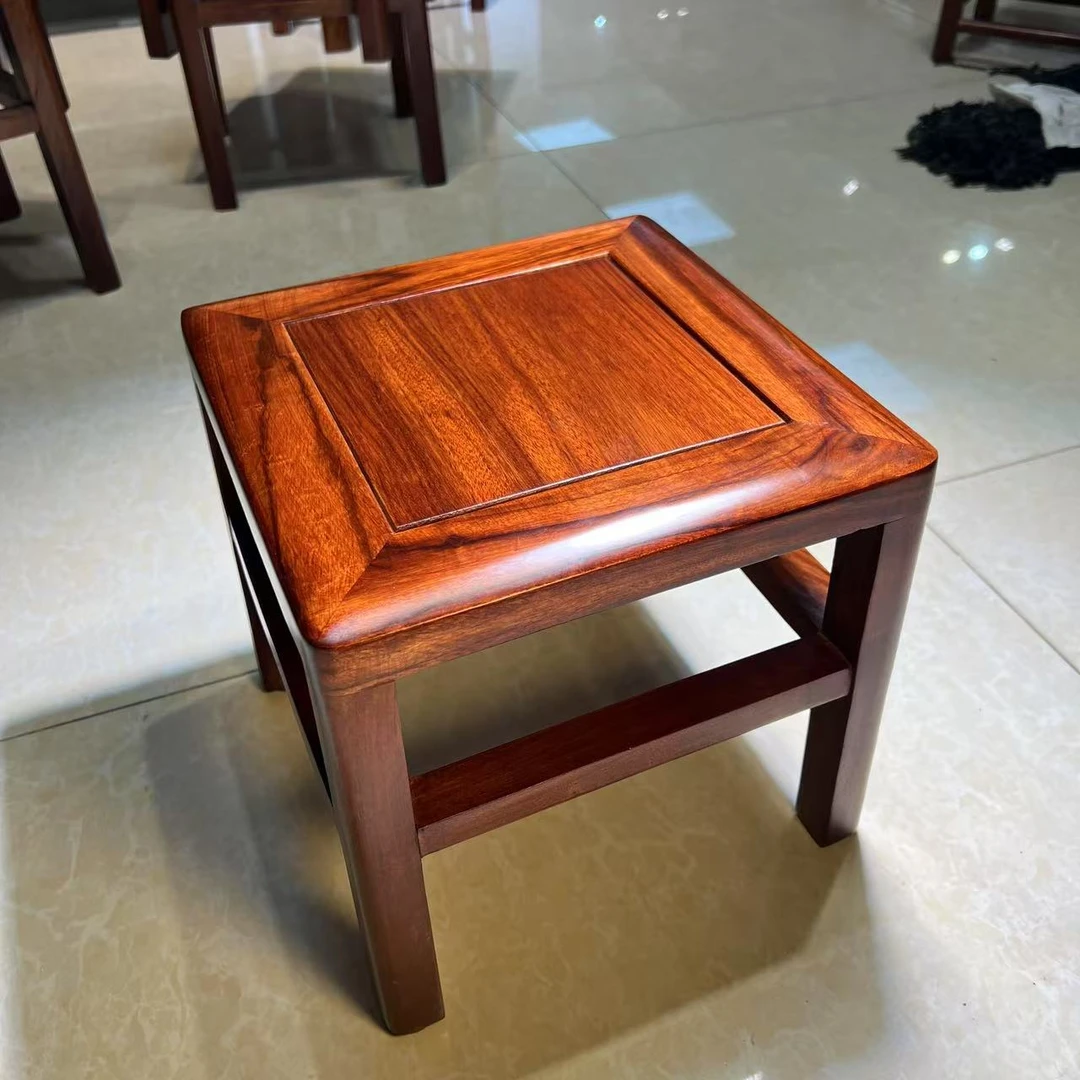 （28*28*36）乌金木小方凳休闲换鞋凳新中式客厅中式简约餐桌凳子