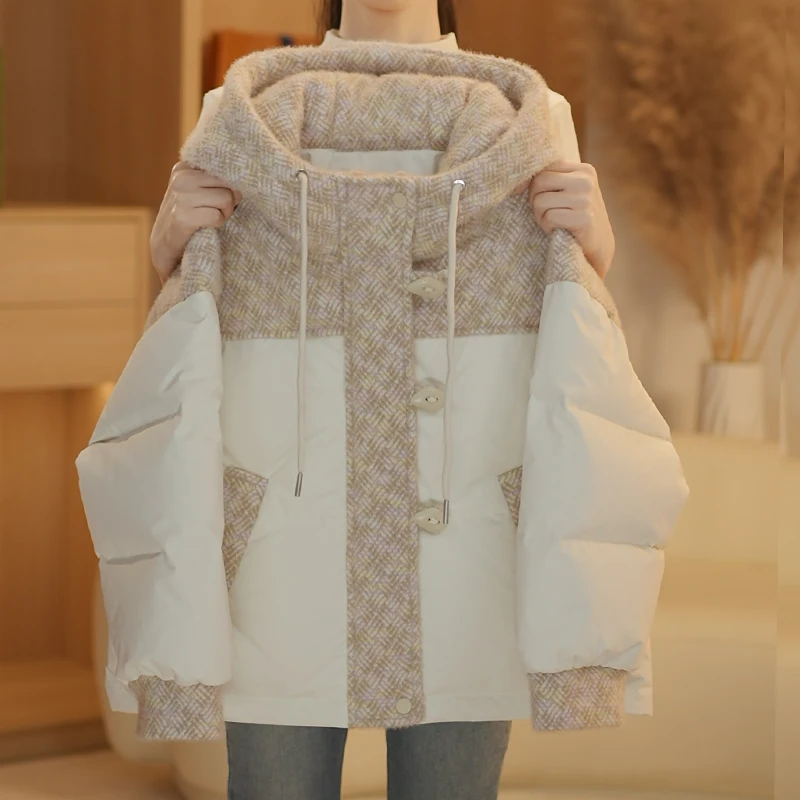 女童加厚时尚棉服冬装2025新款儿童洋气女孩保暖棉衣MF-25226