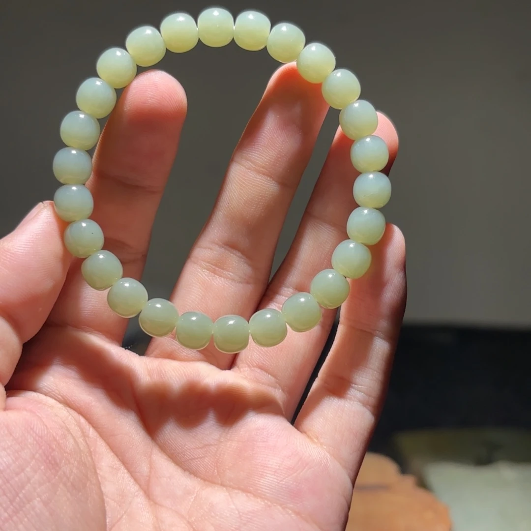 和田玉未镶嵌手链