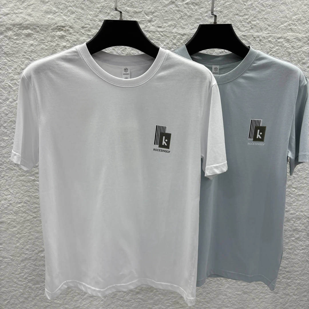 【夏季短袖】(  3337 K ）休闲百搭日常圆领T恤套头男士时尚半袖