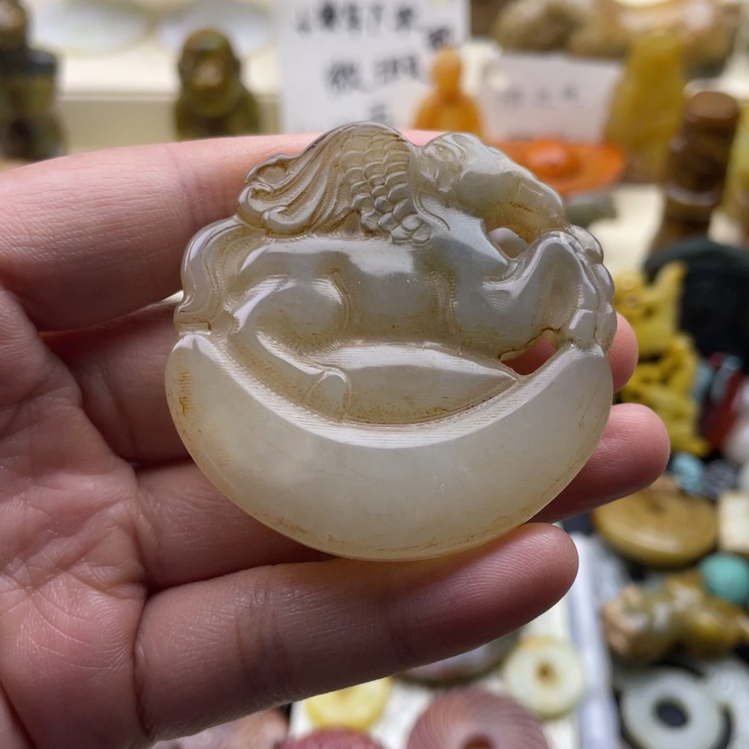 未镶嵌蛇纹石玉颈饰62