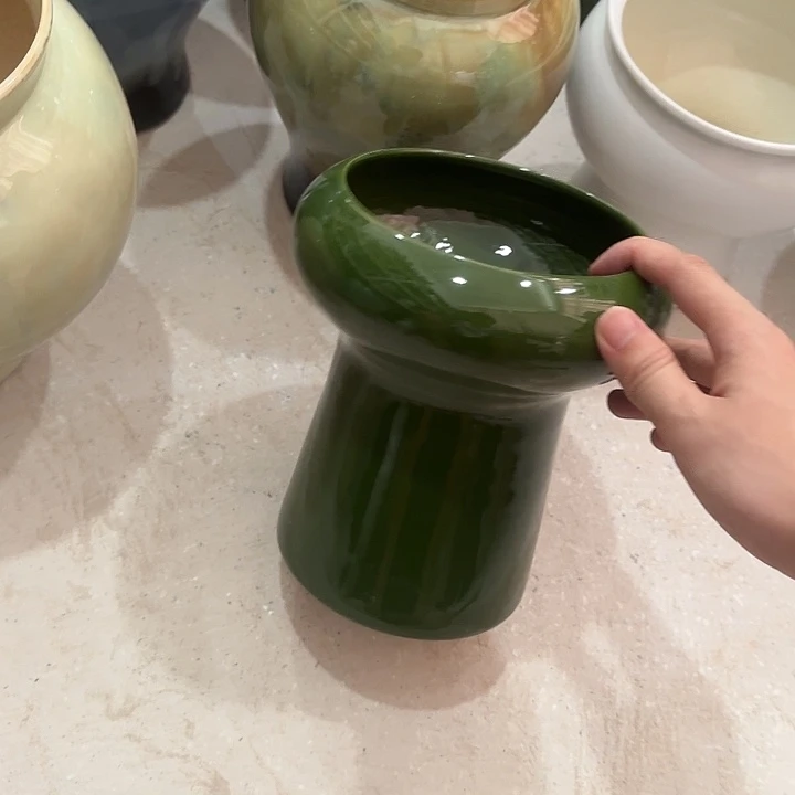 白泥花盆微瑕无孔