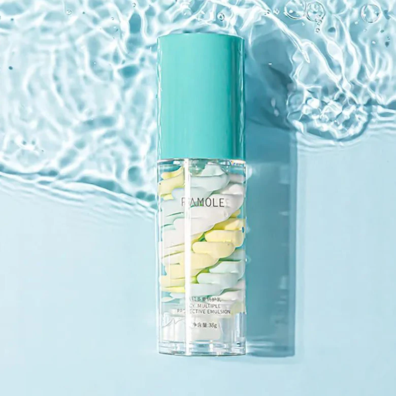 蓝沫尔多重冰肌防护乳保湿隔离补水修护清新清透水嫩润颜保湿清爽