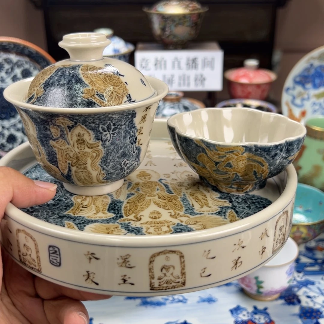 瓷片景德镇手工手绘陶瓷