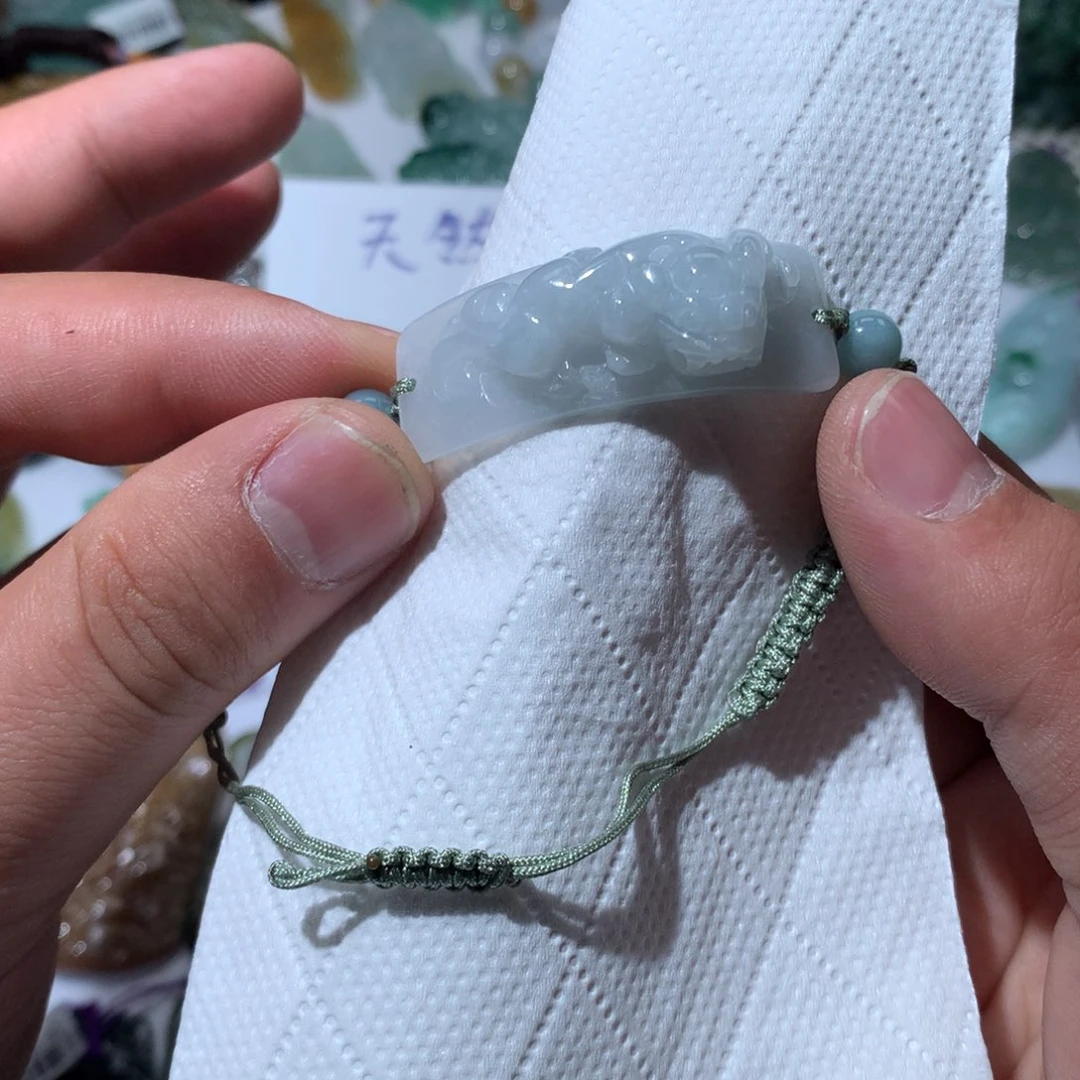 翡翠项链未镶嵌天然