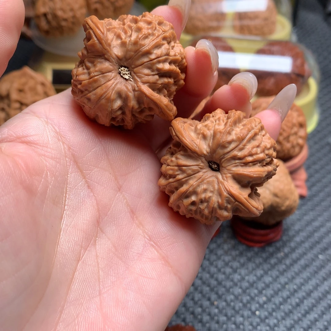从***来把件文玩核桃39全品血麒麟