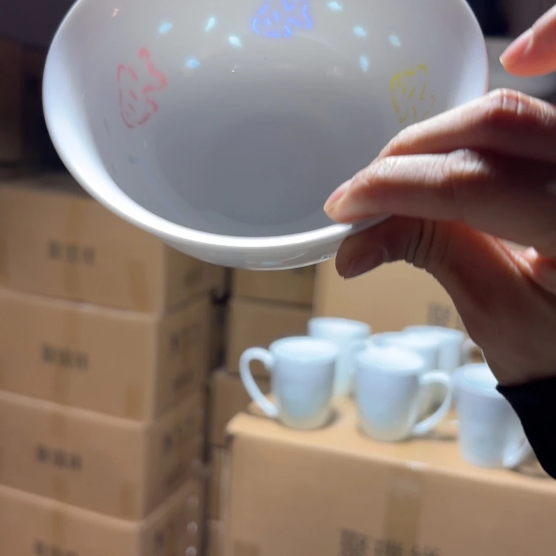 碗瓷景德镇陶瓷两只微瑕