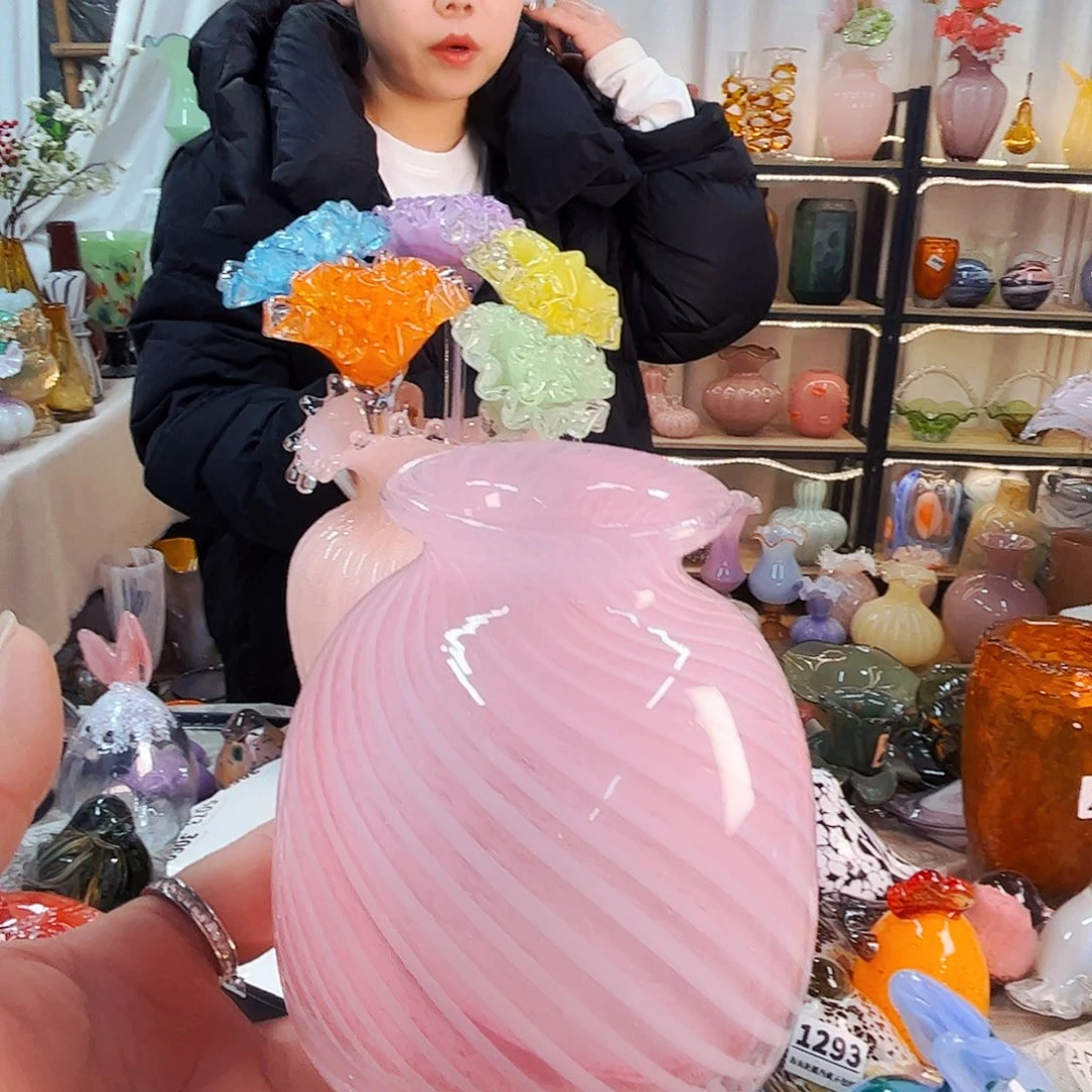 福利不退不换琉璃花瓶艺术品