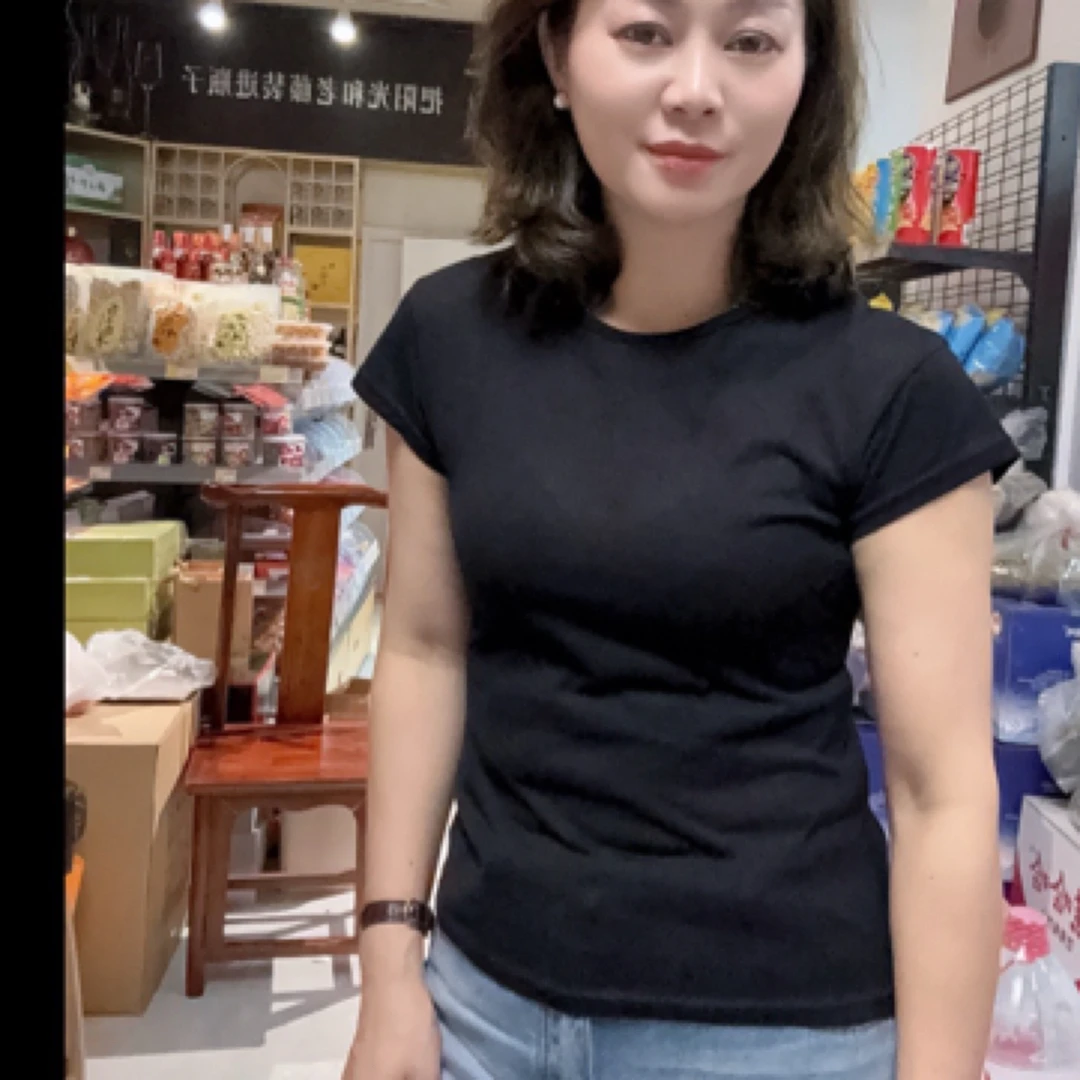 2025欧洲站夏季薄款天麻丝休闲百搭T恤