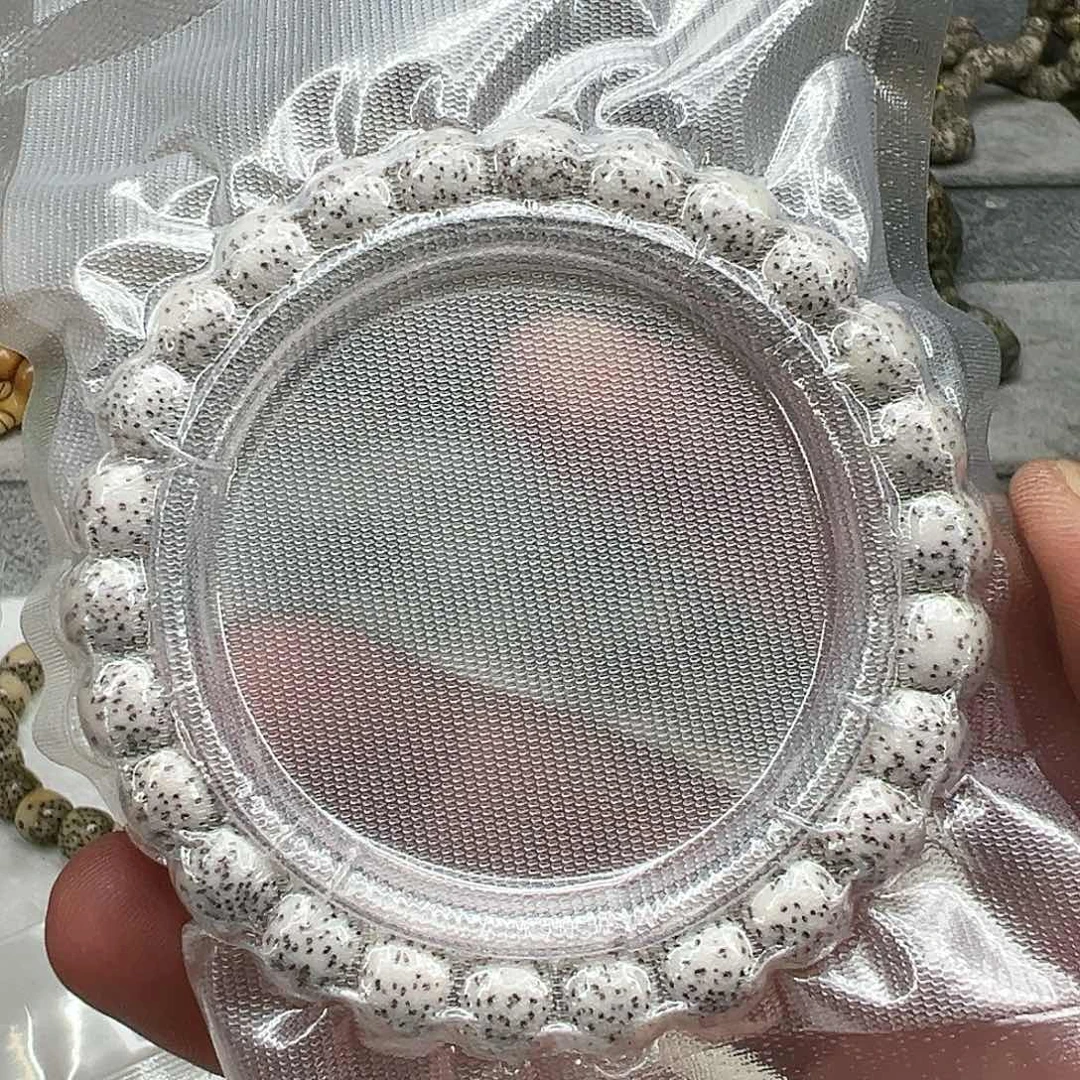 星月菩提手串102入门原脂白星月菩提单圈0.9