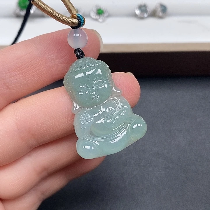 颈饰未镶嵌翡翠宝宝佛