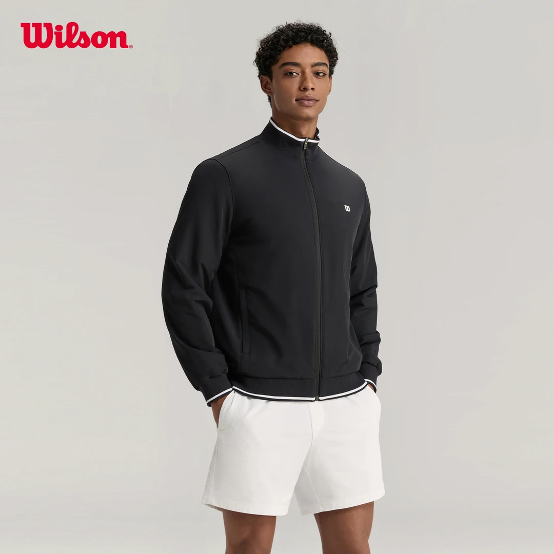 Wilson威尔胜官方流光风男士WARM休闲立领运动夹克外套WM20054
