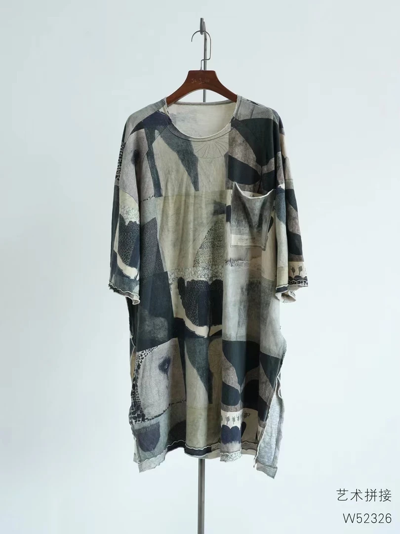 萱衣.几见原创拼色T恤