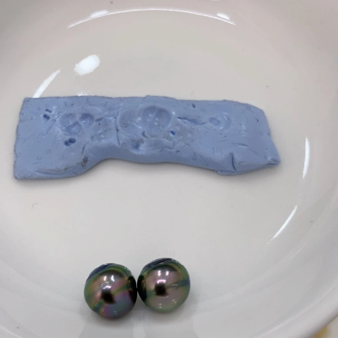 海水珍珠裸珠未镶嵌大溪地对珠9-10华