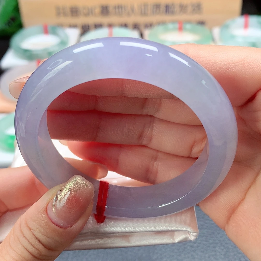 未镶嵌手镯翡翠天然a货翡翠冰春彩86号